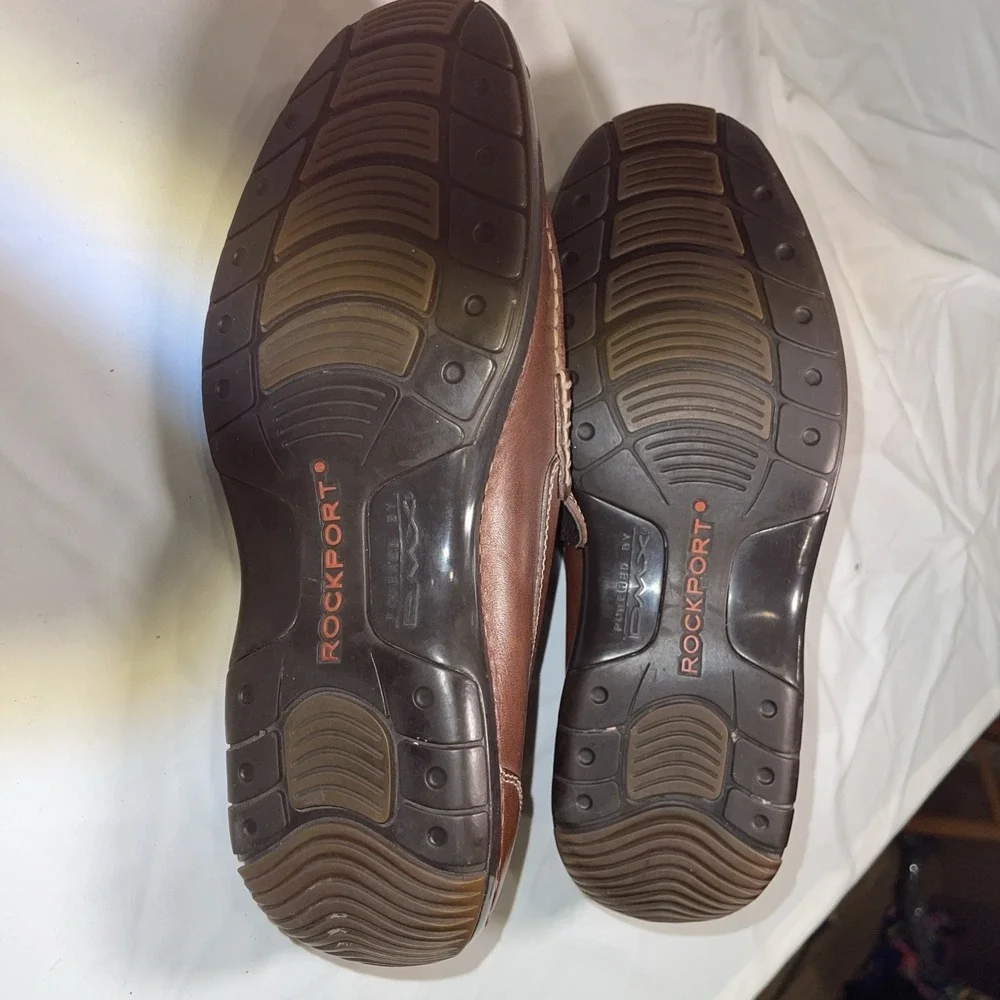 Vintage ROCKPORT Leather Penny Loafer Brown DMX Comfort 10M Academia Grandpacore
